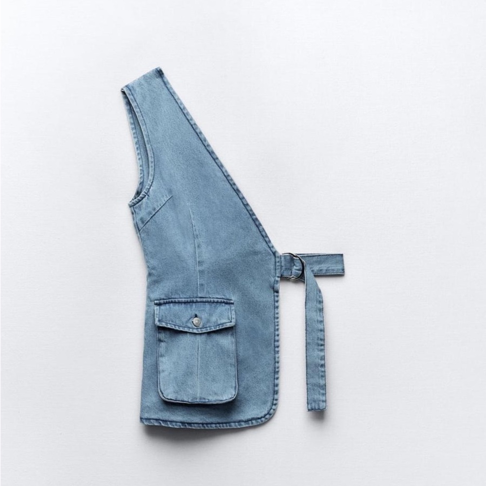 Zara Denim Blue Vest